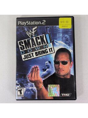 WWE SmackDown Just Bring It PS2 PlayStation 2 Complete CIB TESTED Manual GREAT!